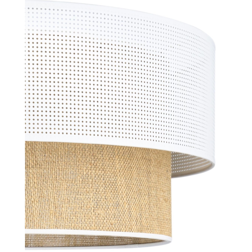 Плафон BORHO 1xE27/60W/230V бял/юта