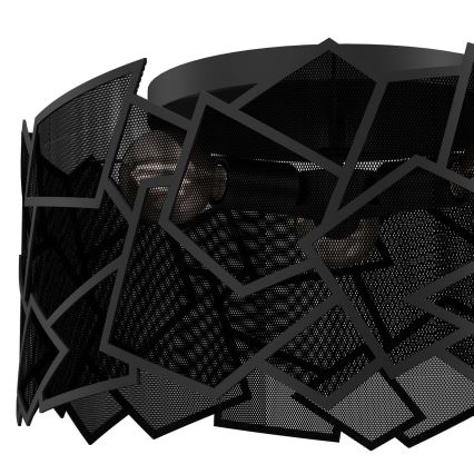 Плафон CAMO 3xE27/15W/230V черен