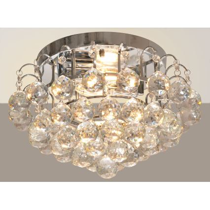 Плафон CLARISA 2xE14/60W/230V Ø 40 см лъскав хром