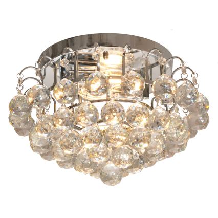 Плафон CLARISA 2xE14/60W/230V Ø 40 см лъскав хром