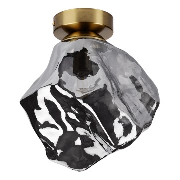 Плафон CRISTAL 1xE14/15W/230V месинг/опушено черно