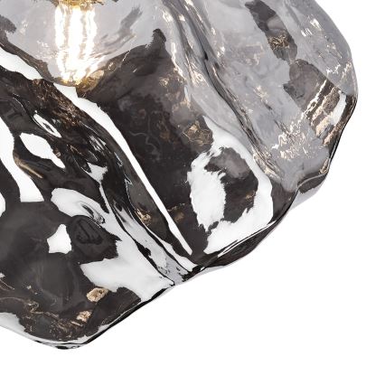 Плафон CRISTAL 1xE14/15W/230V месинг/опушено черно