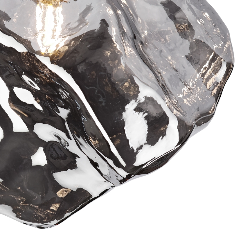 Плафон CRISTAL 1xE14/15W/230V месинг/опушено черно