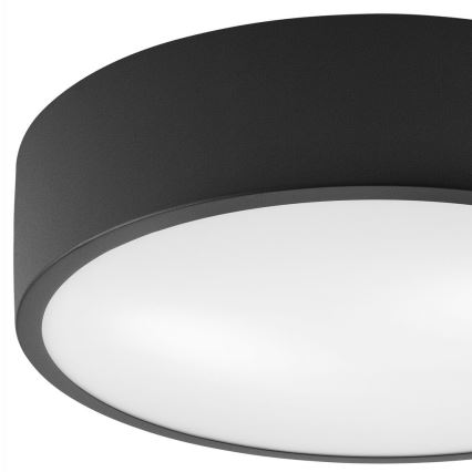 Плафон DANTE 1xE27/60W/230V Ø 26 см черен