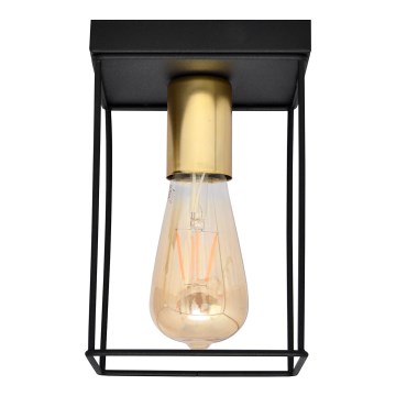 Плафон FINN 1xE27/15W/230V черен/златист