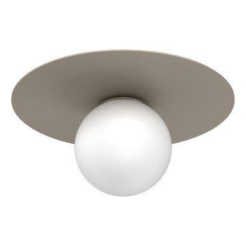 Плафон FLAT 1xE27/15W/230V, диаметър 35 см, бежов