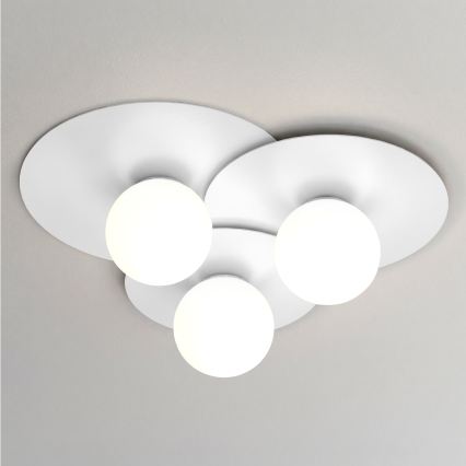 Плафон FLAT 3xE27/15W/230V 55x60 см бял