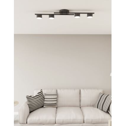 Плафон FRAGMENT 4xGX53/12W/230V черен