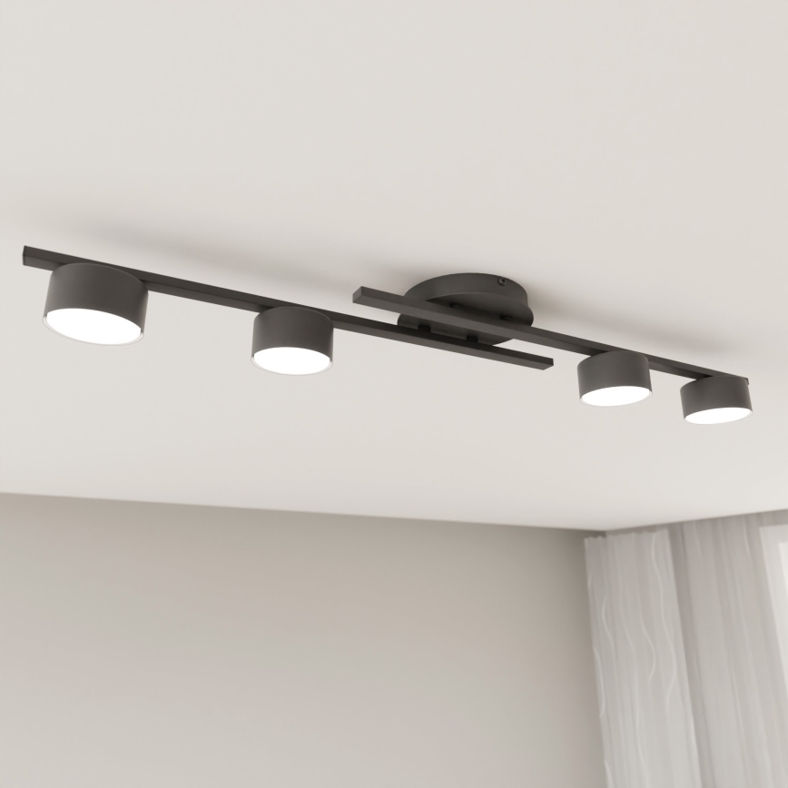 Плафон FRAGMENT 4xGX53/12W/230V черен