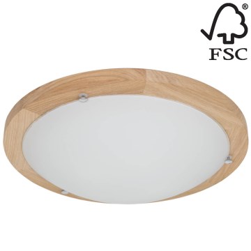 Плафон FRIDA 2xE27/40W/230V дъб - FSC сертифициран