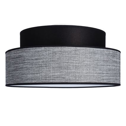 Плафон GRACE 1xE27/60W/230V черен/сив
