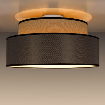 Плафон GRACE 1xE27/60W/230V Ø 40 см бежов/кафяв