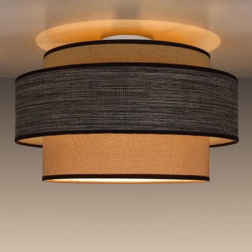 Плафон GRACE 1xE27/60W/230V Ø 40 см бежов/кафяв