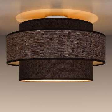 Плафон GRACE 1xE27/60W/230V кафяв/бежов