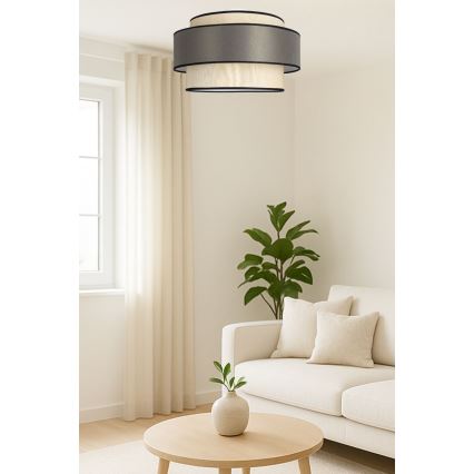 Плафон GRACE 1xE27/60W/230V кремав/сив