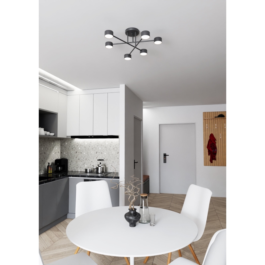 Плафон HALO 6xGX53/10W/230V, черен