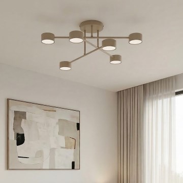 Плафон HALO 6xGX53/12W/230V бежов