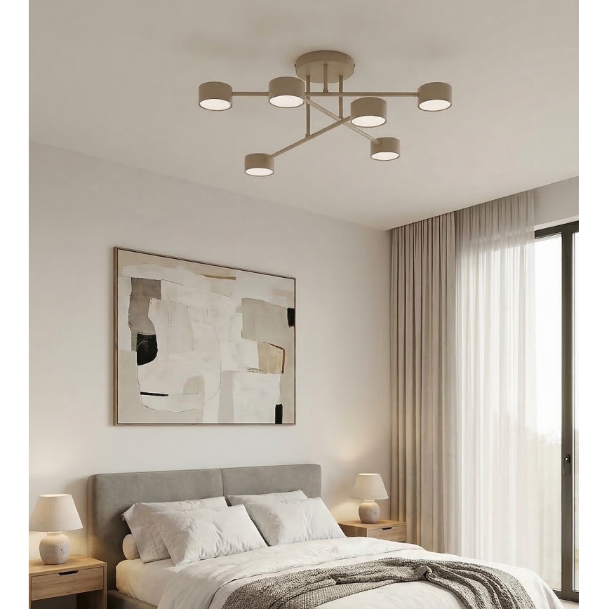 Плафон HALO 6xGX53/12W/230V бежов