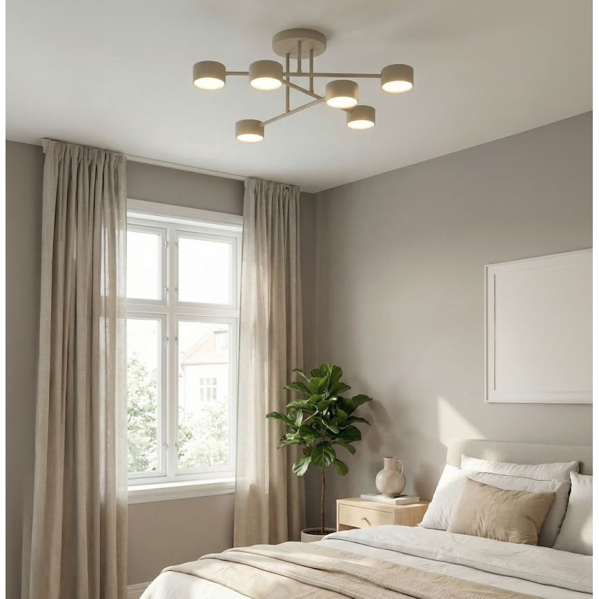 Плафон HALO 6xGX53/12W/230V бежов