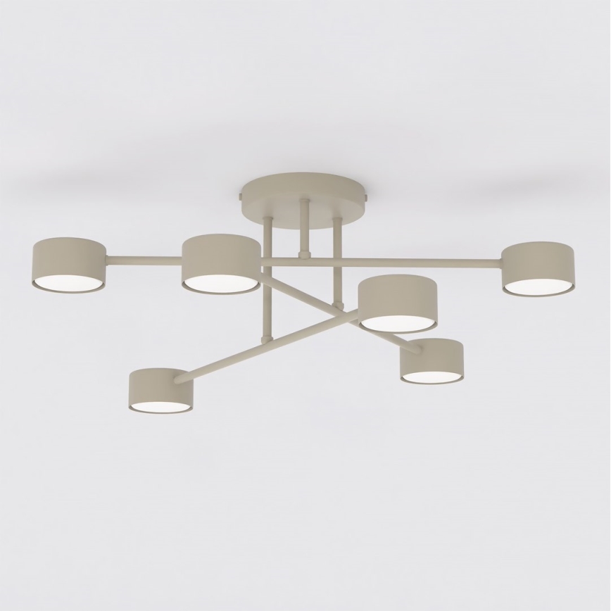 Плафон HALO 6xGX53/12W/230V бежов