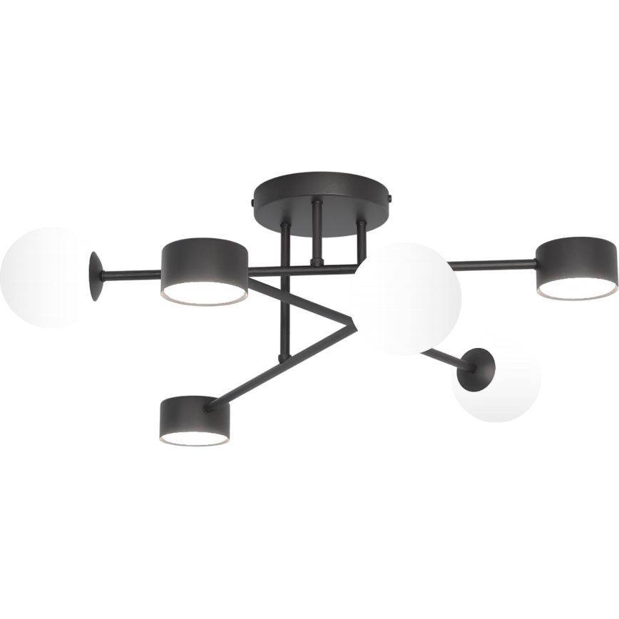 Плафон HOLON 3xG9/8W/230V + 3xGX53/12W черен