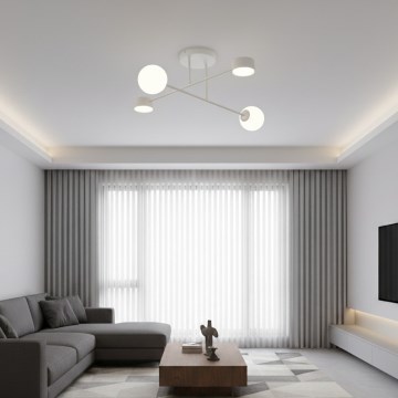 Плафон HOLON за повърхностен монтаж 2xG9/8W/230V + 2xGX53/12W, сив