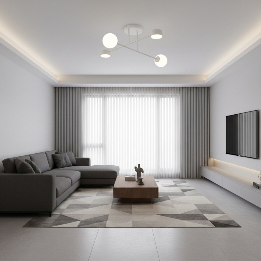 Плафон HOLON за повърхностен монтаж 2xG9/8W/230V + 2xGX53/12W, сив