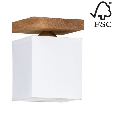 Плафон INGER 1xE27/25W/230V дъб - FSC сертифициран