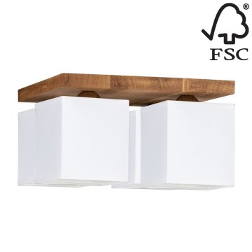 Плафон INGER 4xE27/25W/230V дъб - FSC сертифициран