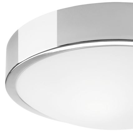Плафон JONAS 1xE27/60W/230V Ø 26 см лъскав хром