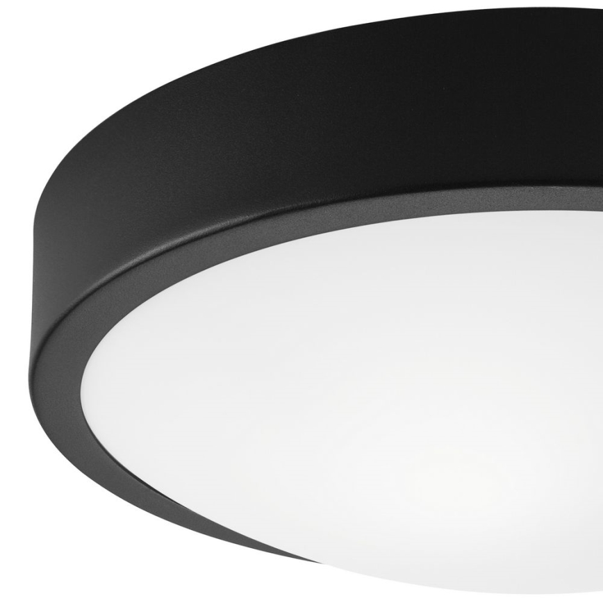 Плафон JONAS 2xE27/60W/230V Ø 36 см черен