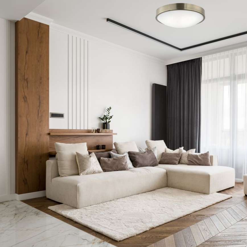 Плафон JONAS 2xE27/60W/230V Ø 36 см патина