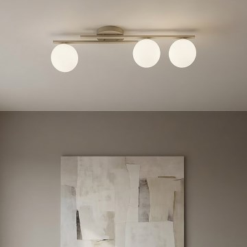 Плафон KAIRO 3xE14/10W/230V бежов