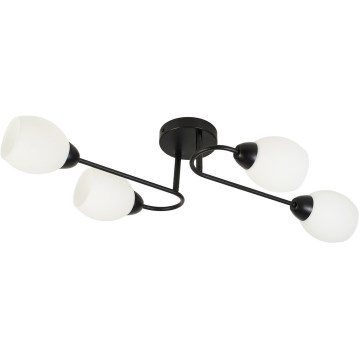 Плафон KING 4xE27/15W/230V черен