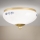 Плафон LANDHAUS 1xE27/60W/230V Ø 21 cm месинг/бяло/синьо