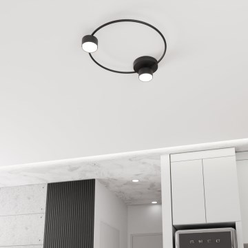 Плафон LUCIO 2xGX53/12W/230V черен