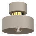 Плафон MARTI 1xE27/15W/230V бежов/златист