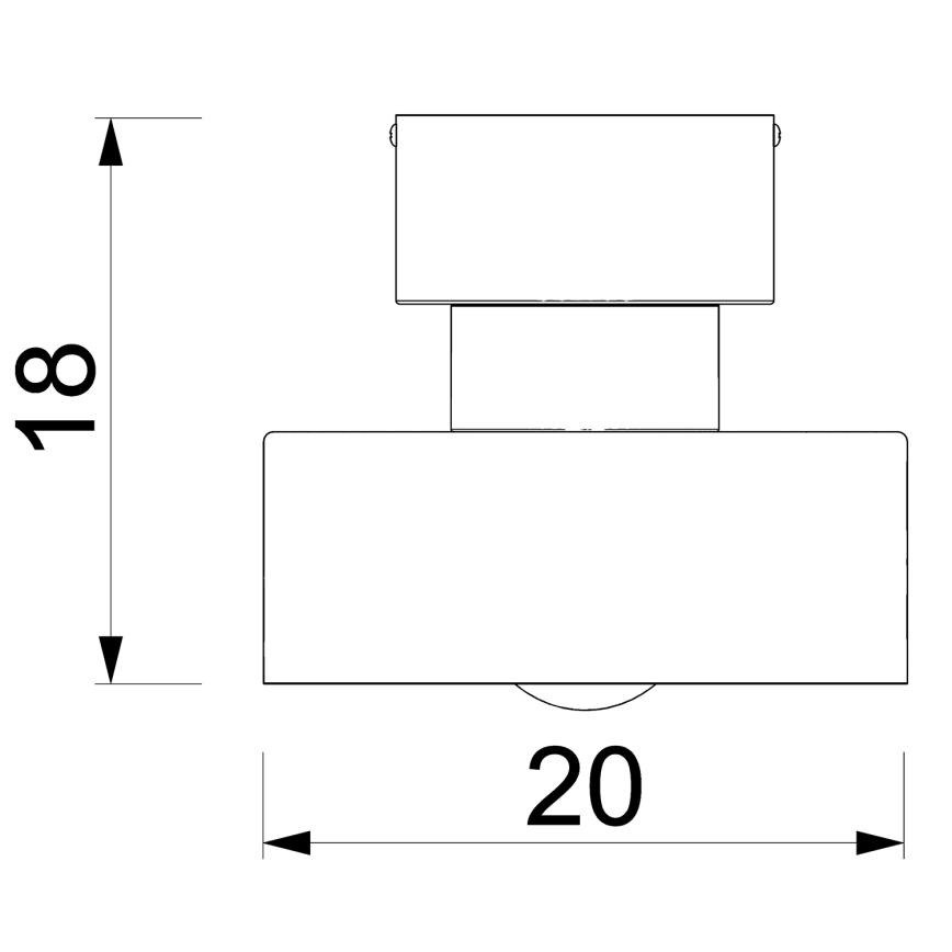 Плафон MARTI 1xE27/15W/230V бял/лъскав хром