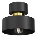 Плафон MARTI 1xE27/15W/230V черен/златист