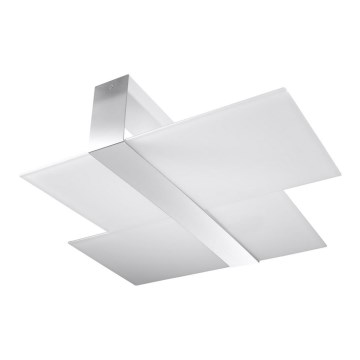 Плафон MASSIMO 2xE27/60W/230V бял/лъскав хром