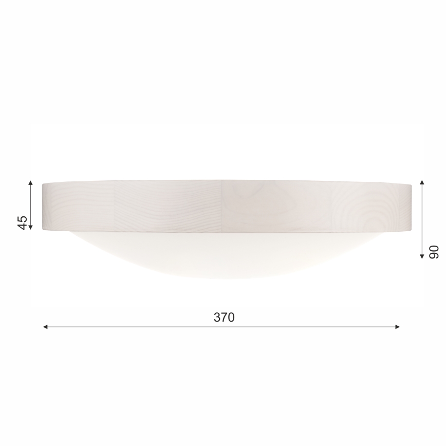 Плафон MEDA 2xE27/60W/230V бор