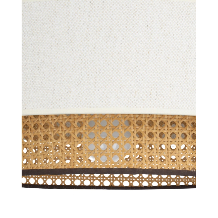 Плафон NATIA 1xE27/60W/230V бял/кафяв