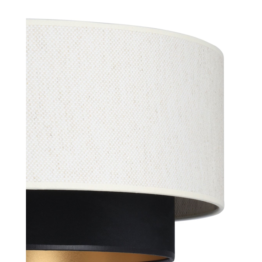 Плафон NATIA, 1xE27/60W/230V, Ø 45 см, бял/черен