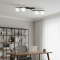 Плафон NATON 4xE14/10W/230V черен/бял