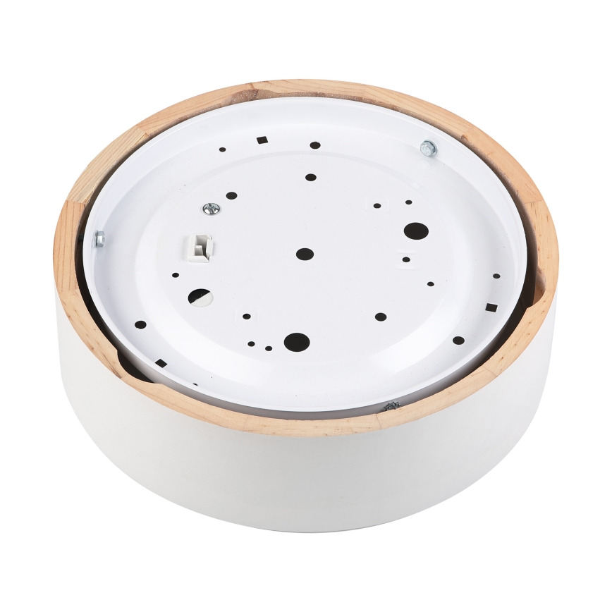 Плафон NATURAL 1xE27/15W/230V Ø 27,5 см бор/бял