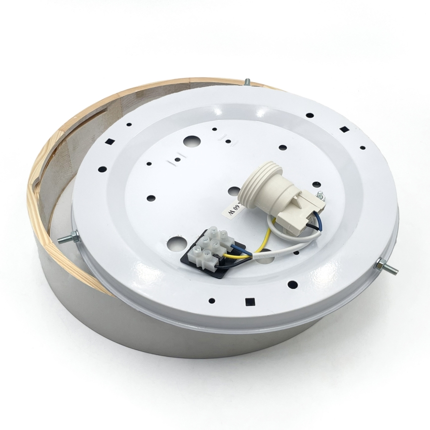 Плафон NATURAL 1xE27/15W/230V Ø 27,5 см бор/бял