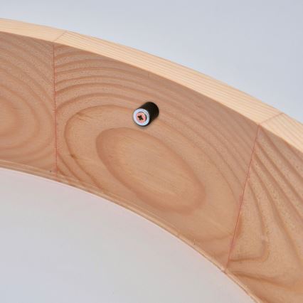 Плафон NATURAL 2xE27/60W/230V, диаметър 37,5 см, от бор