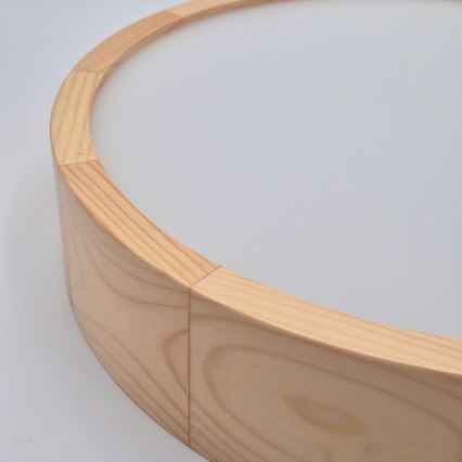 Плафон NATURAL 2xE27/60W/230V, диаметър 37,5 см, от бор