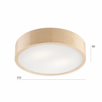 Плафон NATURAL 2xE27/60W/230V ø 37 см бор