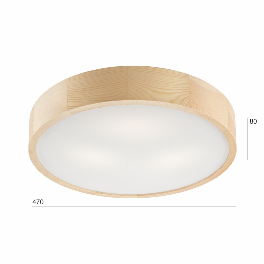 Плафон NATURAL 3xE27/60W/230V ø 47 см бор